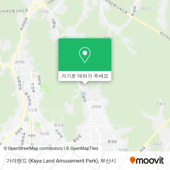 가야랜드 (Kaya Land Amusement Park) 지도