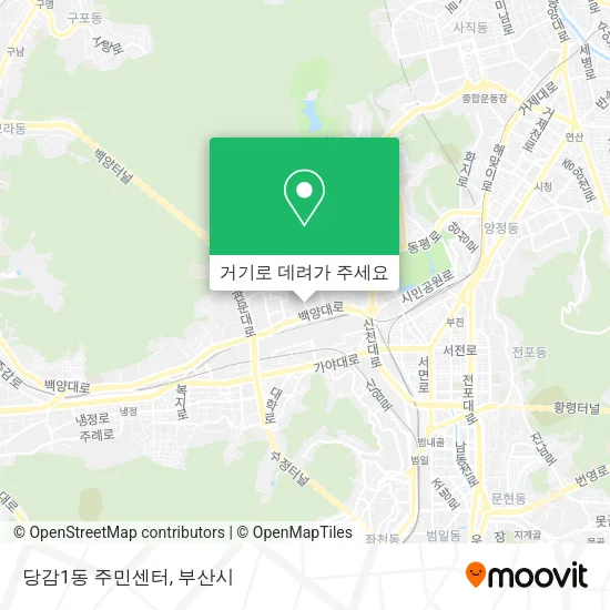 당감1동 주민센터 지도