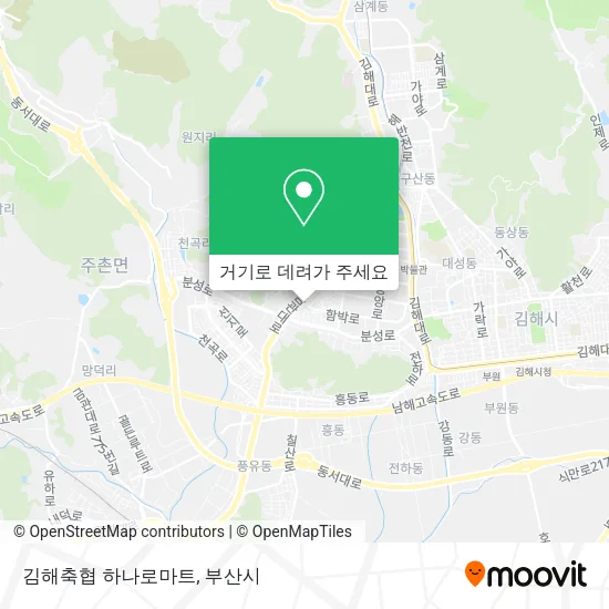 김해축협 하나로마트 지도