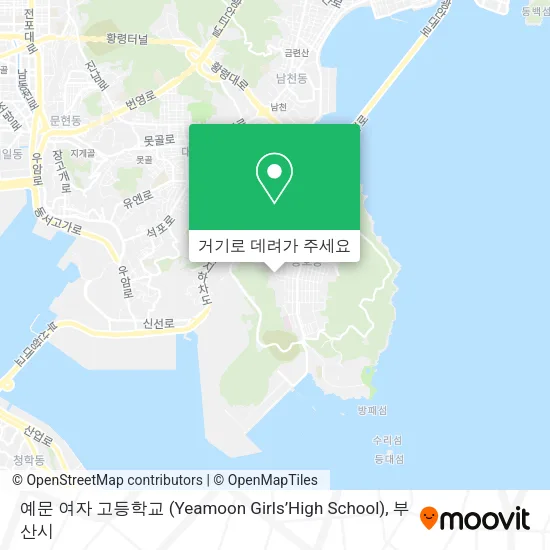 예문 여자 고등학교 (Yeamoon Girls’High School) 지도