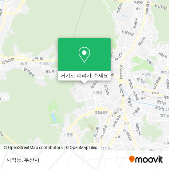 사직동 지도