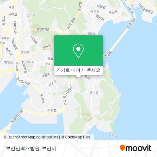 부산인력개발원 지도
