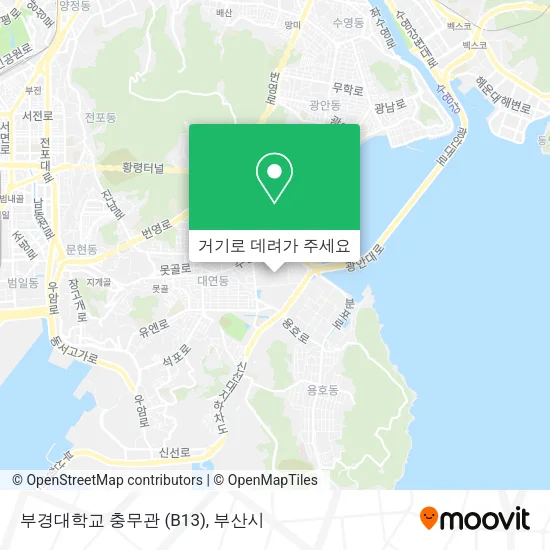부경대학교 충무관 (B13) 지도