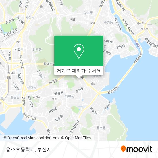 용소초등학교 지도