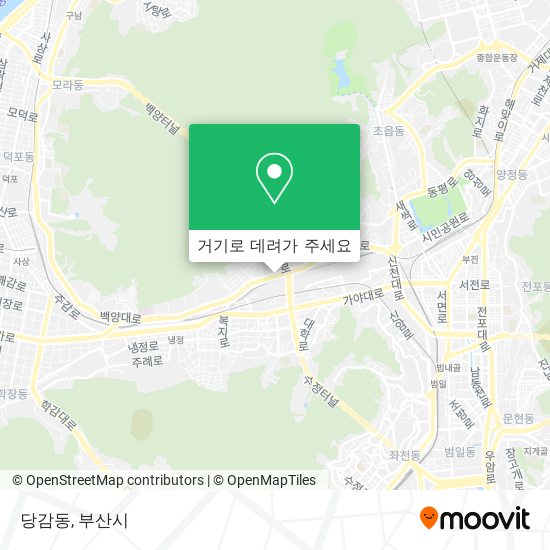당감동 지도