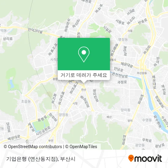 기업은행 (연산동지점) 지도
