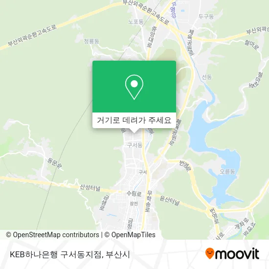 KEB하나은행 구서동지점 지도