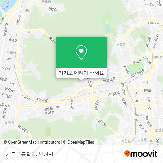개금고등학교 지도