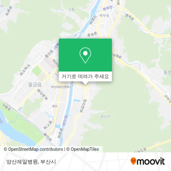 양산제일병원 지도