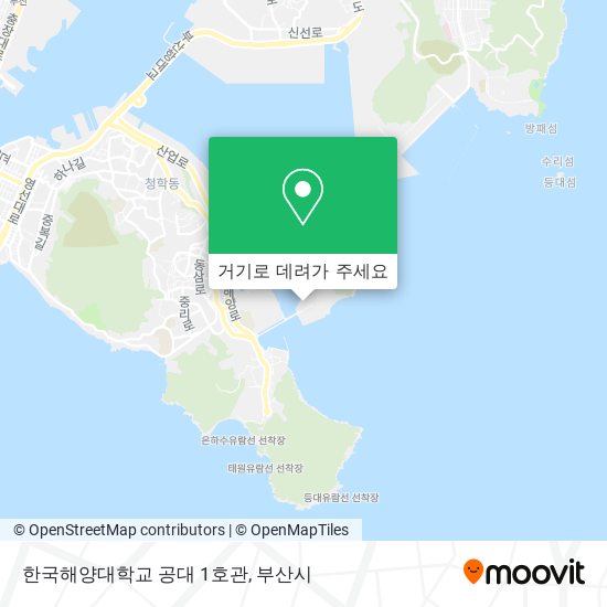 한국해양대학교 공대 1호관 지도
