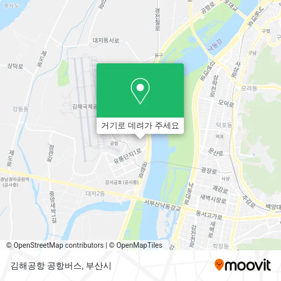 김해공항 공항버스 지도