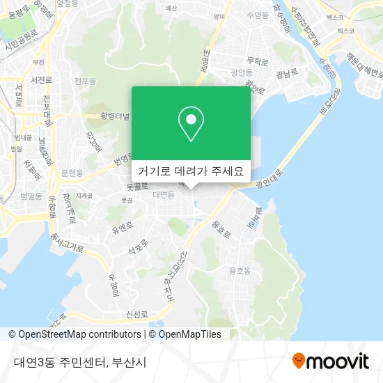 대연3동 주민센터 지도