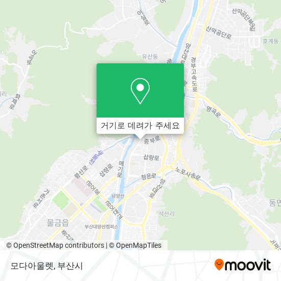 모다아울렛 지도