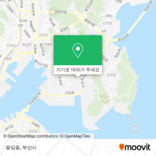 용당동 지도