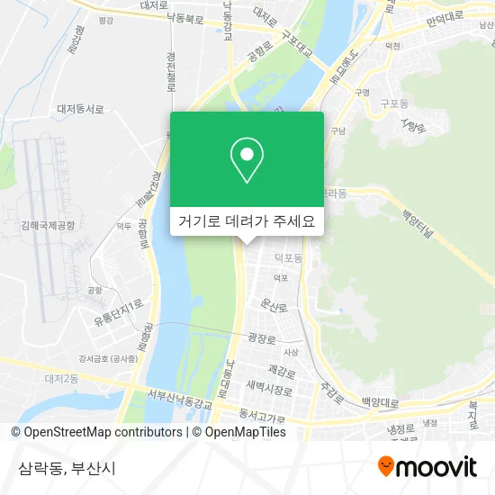 삼락동 지도