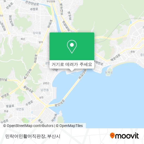 민락어민활어직판장 지도