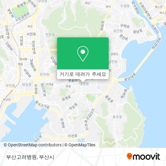 부산고려병원 지도
