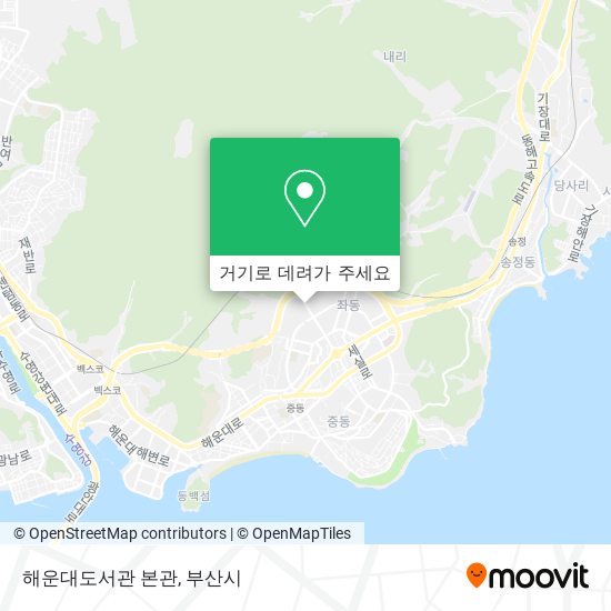 해운대도서관 본관 지도
