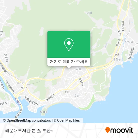 해운대도서관 본관 지도