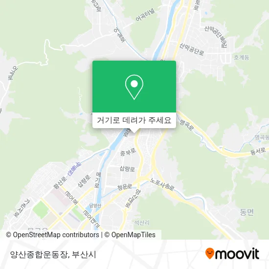 양산종합운동장 지도