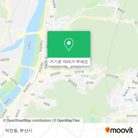 덕천동 지도
