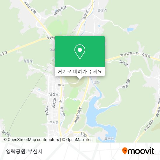 영락공원 지도