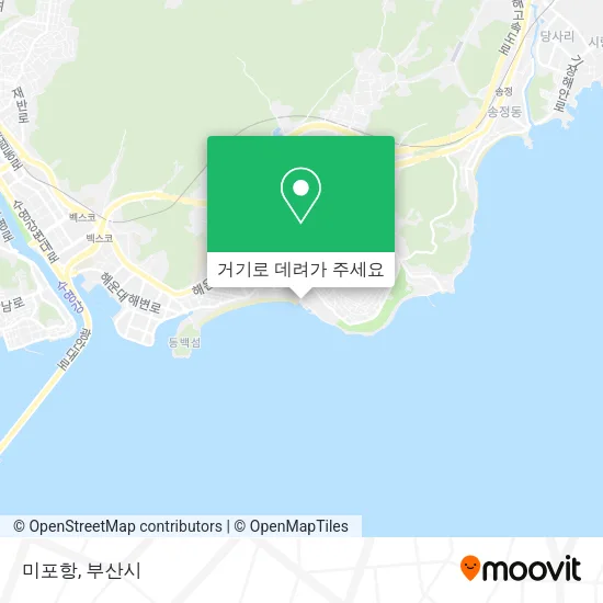 미포항 지도