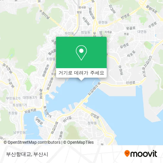 부산항대교 지도