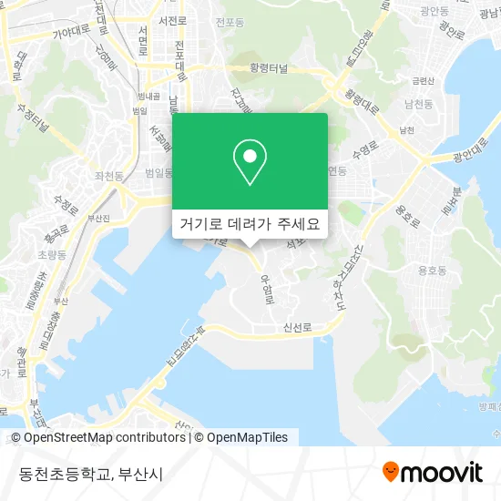 동천초등학교 지도