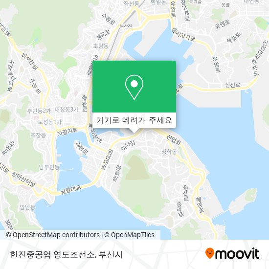 한진중공업 영도조선소 지도