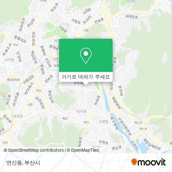 연산동 지도