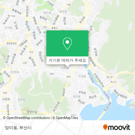 망미동 지도
