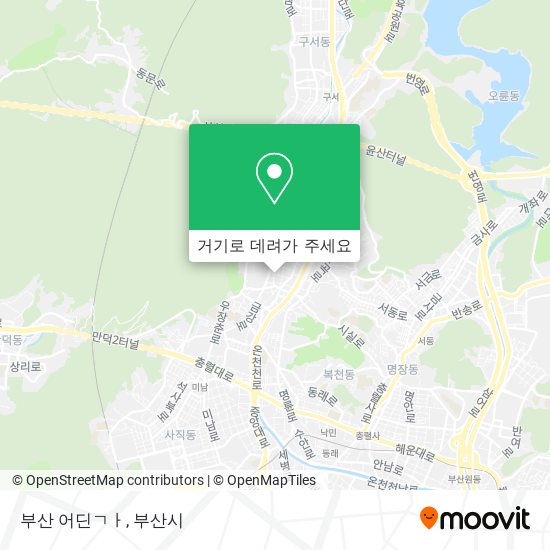 부산 어딘ㄱㅏ 지도