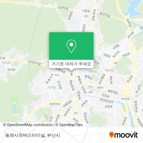 동래시외버스터미널 지도