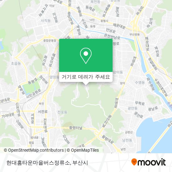 현대홈타운마을버스정류소 지도