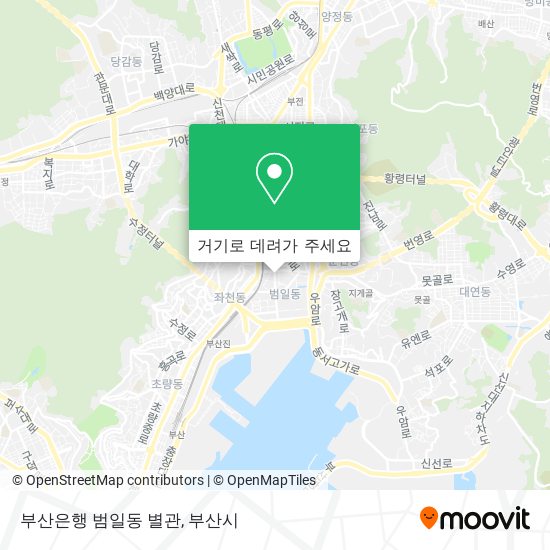 부산은행 범일동 별관 지도