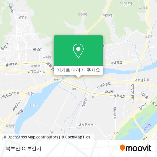 북부산IC 지도