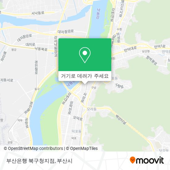 부산은행 북구청지점 지도