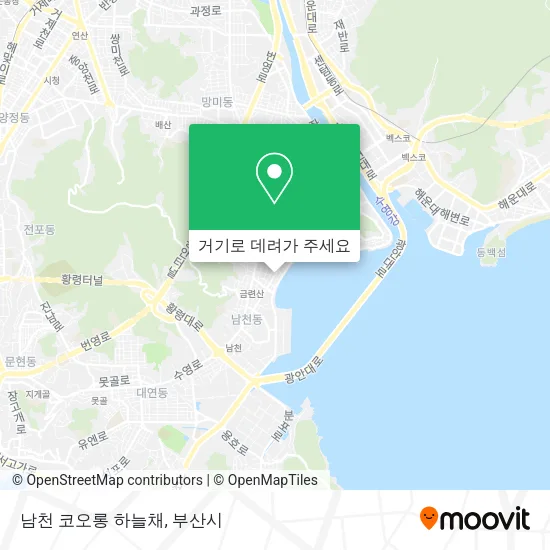 남천 코오롱 하늘채 지도
