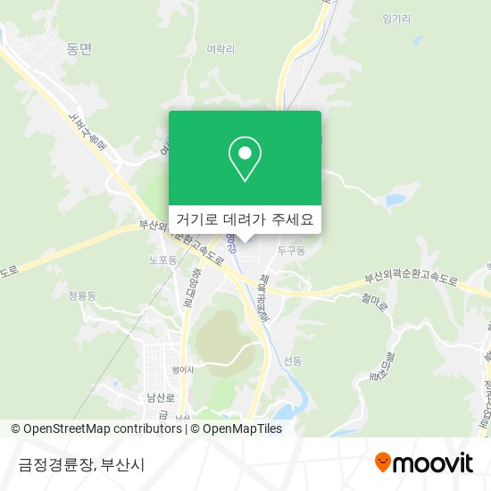 금정경륜장 지도