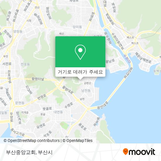 부산중앙교회 지도