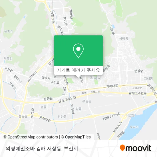 의령메밀소바 김해 서상동 지도