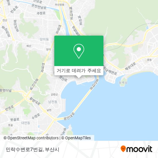 민락수변로7번길 지도
