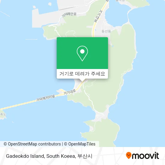 Gadeokdo Island, South Koeea 지도