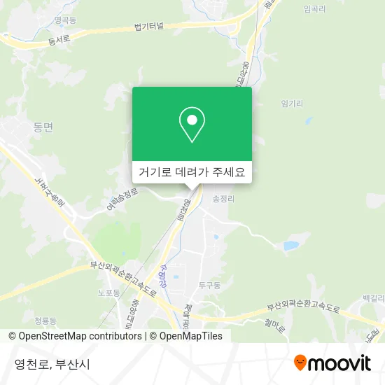 영천로 지도