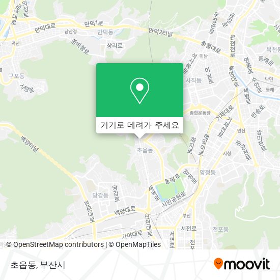 초읍동 지도