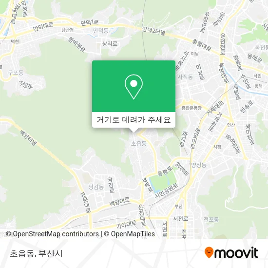 초읍동 지도