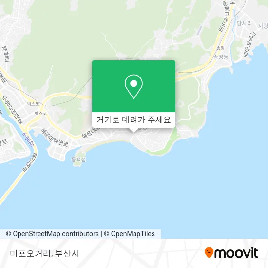 미포오거리 지도