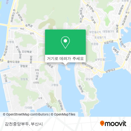 감천중앙부두 지도