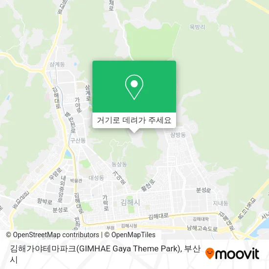 김해가야테마파크(GIMHAE Gaya Theme Park) 지도